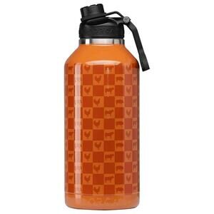 ORCA Hydra 66 oz Checkered Farm Orange Insulated Stainless Steel Bottle Lid